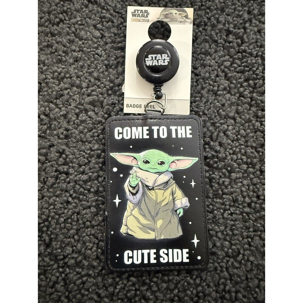 Star Wars:Mandalorian-Grogu (Baby Yoda) Retractable Lanyard Badge Reel/ID Holder